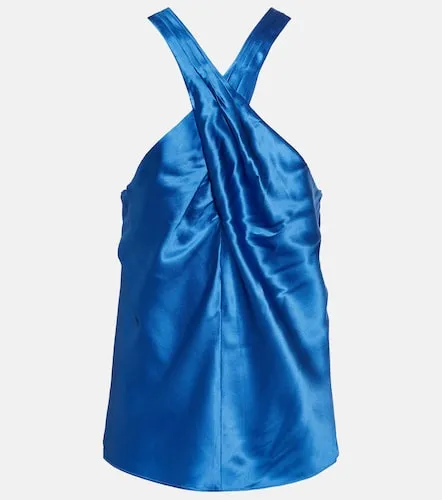 Stewart satin halter-neck top - Veronica Beard - Modalova