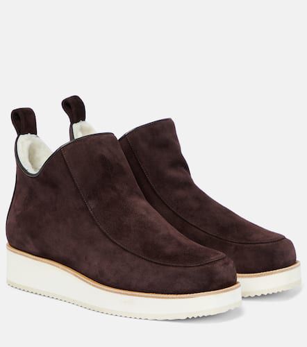 Harry shearling-lined suede ankle boots - Gabriela Hearst - Modalova