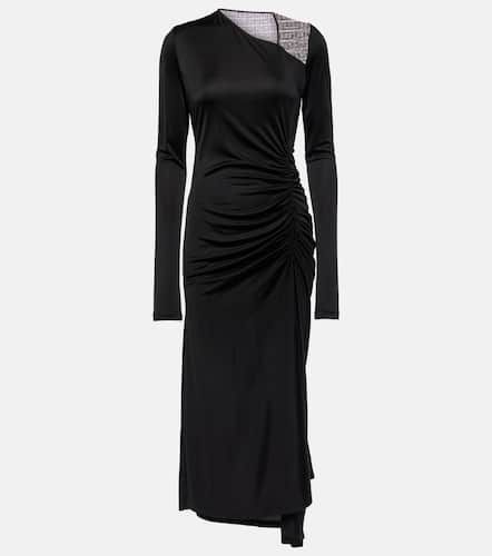 G lace-trimmed jersey midi dress - Givenchy - Modalova