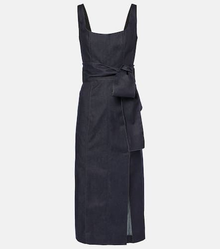 Vestido midi de denim - Carolina Herrera - Modalova