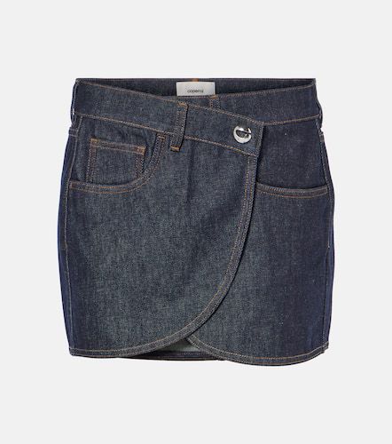 Coperni Asymmetric denim miniskirt - Coperni - Modalova