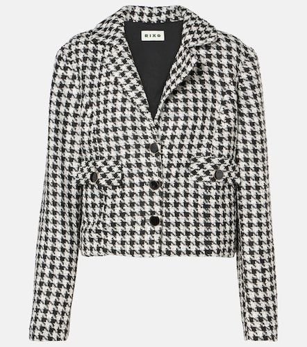 Cropped Jacke mit Hahnentrittmuster - Rixo - Modalova