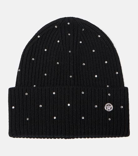 Versace Embellished wool beanie - Versace - Modalova