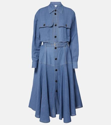 Vestido camisero con cinturón - Bottega Veneta - Modalova