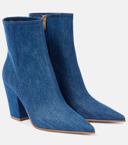 Keinna 85 denim ankle boots - Gianvito Rossi - Modalova