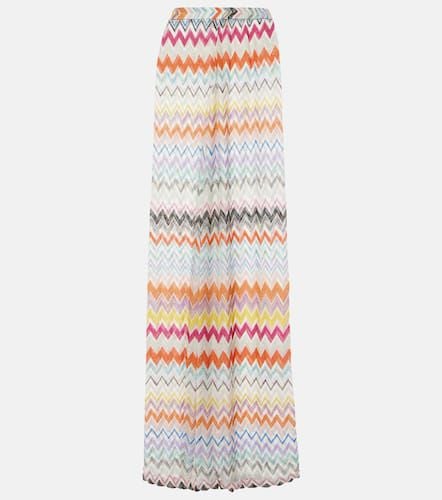 High-rise lamÃ© palazzo pants - Missoni - Modalova