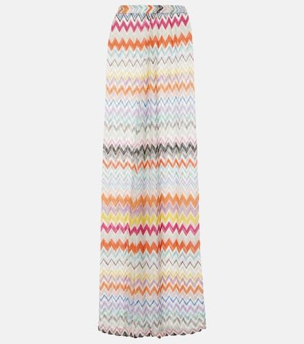 High-rise lamÃ© palazzo pants - Missoni - Modalova