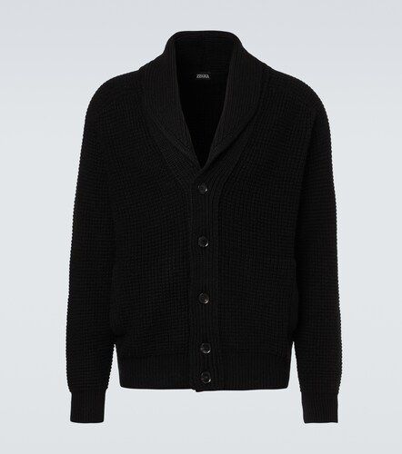 Waffle-knit cashmere-blend cardigan - Zegna - Modalova