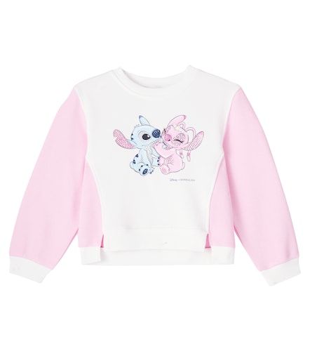 X Disney® sudadera Stitch en mezcla de algodón - Monnalisa - Modalova