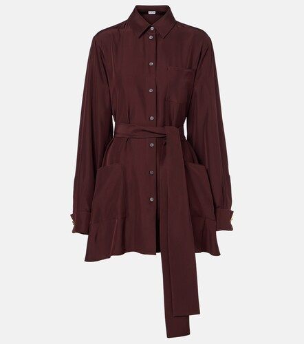 Loewe Blusa de seda con cinturón - Loewe - Modalova