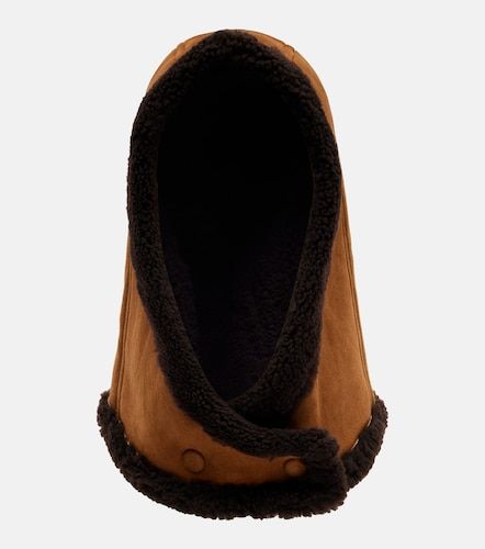 Cappuccio in suede con shearling - Yves Salomon - Modalova