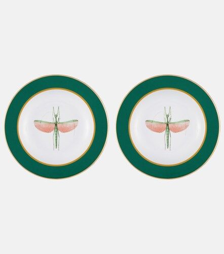 Set de 2 platos soperos Libellula de porcelana - La DoubleJ - Modalova
