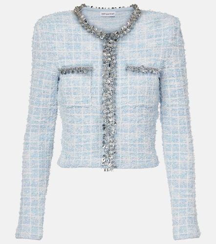 Sequined checked cardigan - Self-Portrait - Modalova