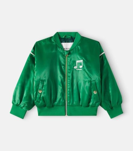 Note padded satin varsity jacket - Mini Rodini - Modalova