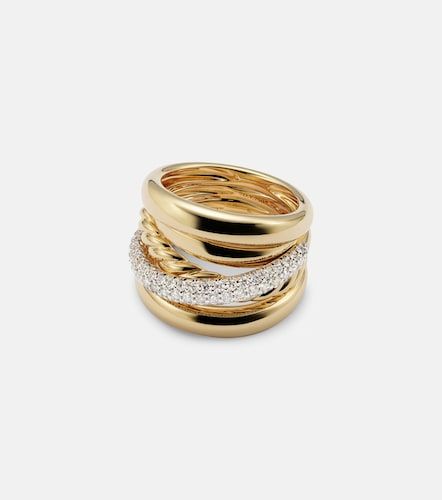 DY CrossoverÂ® 18kt ring with diamonds - David Yurman - Modalova