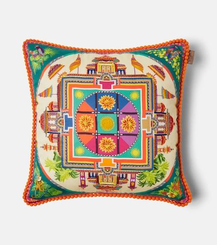 Cuscino Shanti in cotone con stampa e ricamo - Etro - Modalova