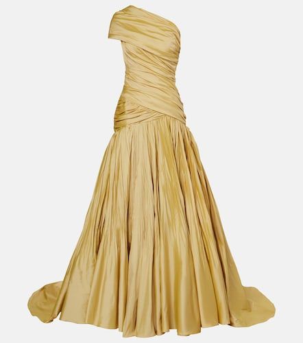 One-Shoulder-Robe aus Taft - Marmar Halim - Modalova