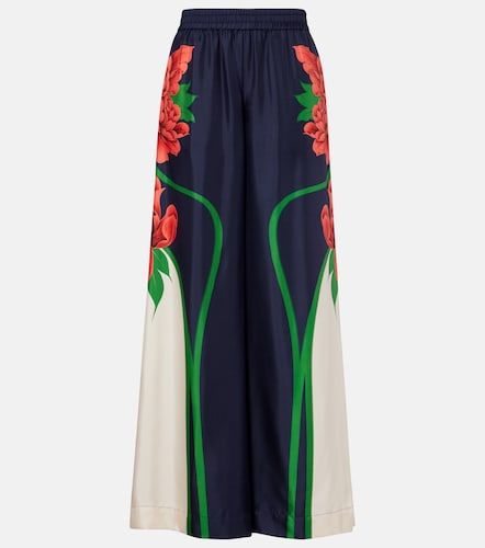Pantaloni a palazzo in seta - La DoubleJ - Modalova