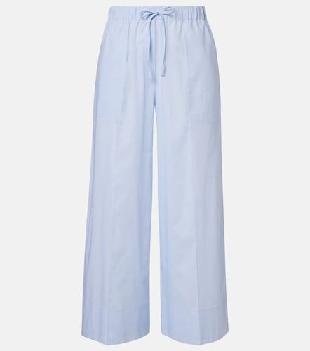 Pantaloni a gamba larga in cotone e lino - Toteme - Modalova
