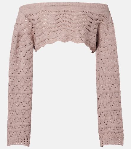 Crop top Helena de croché en mezcla de algodón - Bananhot - Modalova