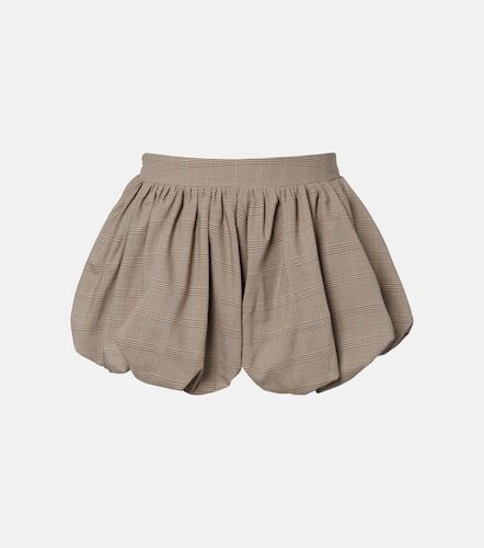 Alina checked wool-blend shorts - The Frankie Shop - Modalova