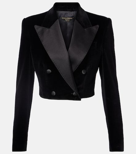 Cropped-Blazer aus Samt - Dolce&Gabbana - Modalova