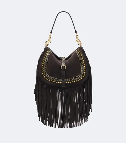 Pony Medium studded suede shoulder bag - Etro - Modalova