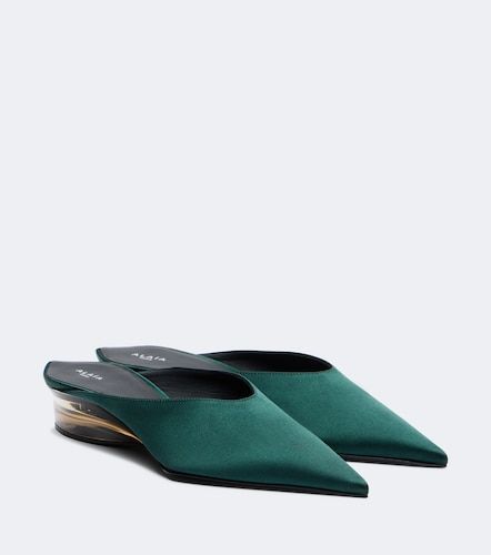 Alaïa Mules con cuña Invisible de satén - Alaia - Modalova