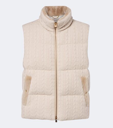 Wattierte Weste aus Kaschmir mit Shearling - Agnona - Modalova