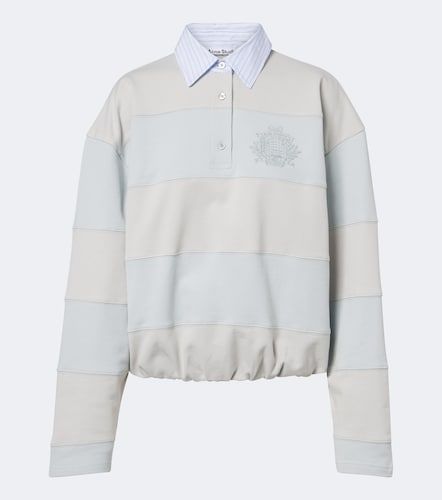 Felpa polo a righe in cotone - Acne Studios - Modalova