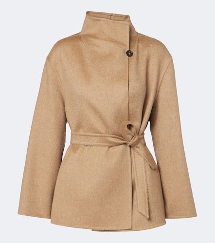 Camel hair and mohair wrap coat - Max Mara - Modalova