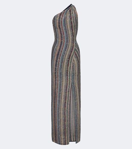 Abito lungo in lamé a zig zag con paillettes - Missoni - Modalova