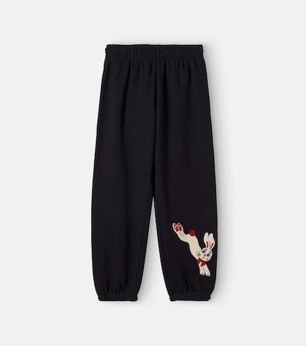 Pantalones deportivos de algodón con parche - Mini Rodini - Modalova