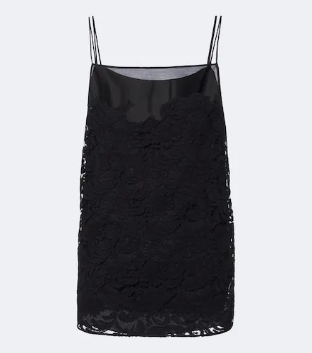 Neema silk voile and lace top - Khaite - Modalova
