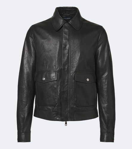 Dolce&Gabbana Leather jacket - Dolce&Gabbana - Modalova