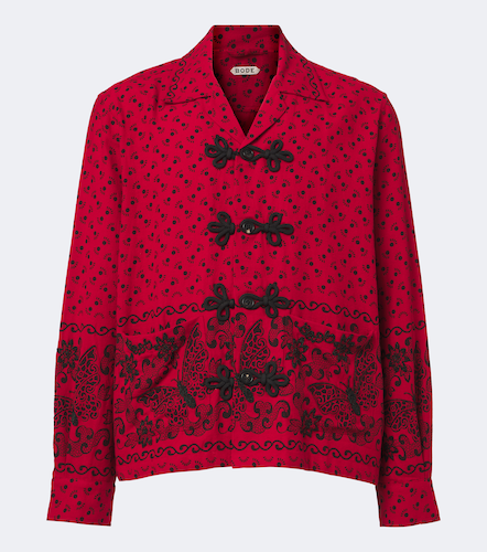 Beaded Kerchief printed cotton flannel shirt - Bode - Modalova