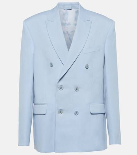 Double-breasted wool twill blazer - Wardrobe.NYC - Modalova