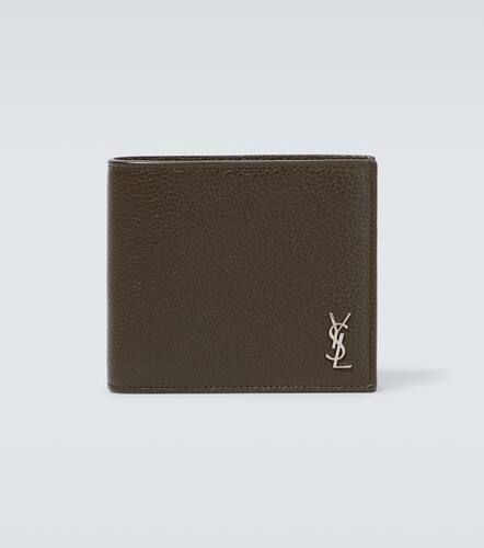 Logo plaque leather wallet - Saint Laurent - Modalova