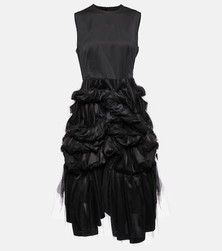 Ruched tulle midi dress - Noir Kei Ninomiya - Modalova