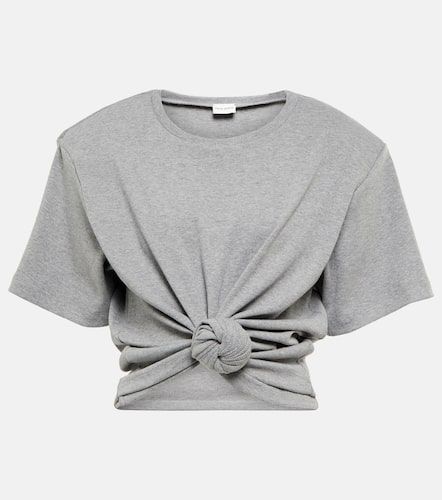 T-shirt cropped in misto cotone - Magda Butrym - Modalova