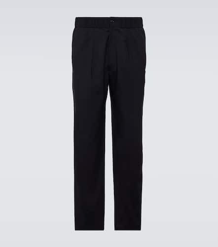 Mid-rise virgin wool straight pants - Giorgio Armani - Modalova