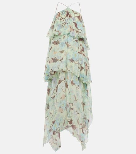 Abito lungo in seta con stampa - Stella McCartney - Modalova