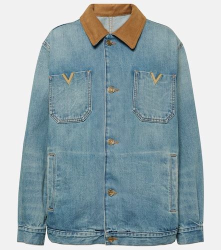 Chaqueta de denim con VGold - Valentino - Modalova