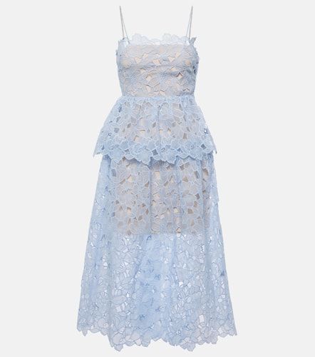 Organza lace midi dress - Self-Portrait - Modalova