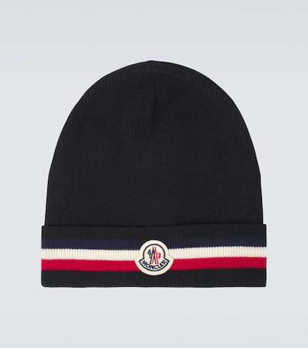 Moncler Logo wool beanie - Moncler - Modalova