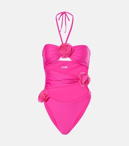 Floral-applique cutout swimsuit - Same - Modalova