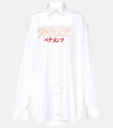 Camisa oversized de jersey de algodón - Vetements - Modalova