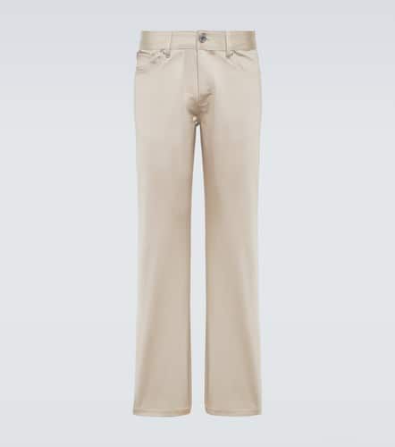 Pantaloni regular in raso di cotone - Ami Paris - Modalova
