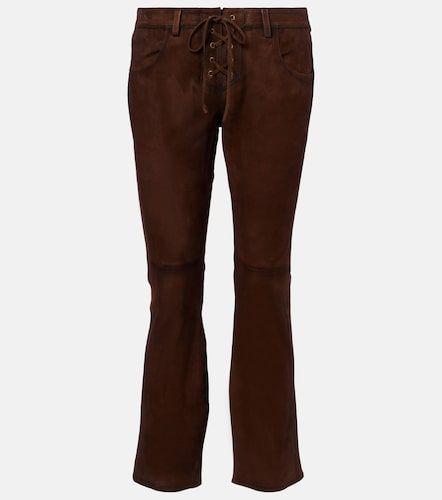 Vanel low-rise suede lace-up pants - Isabel Marant - Modalova