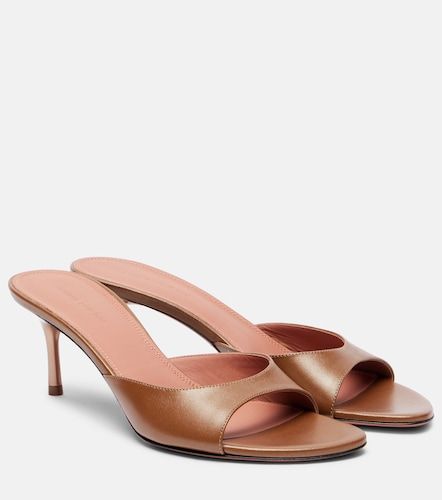 Jeanne 60 leather mules - Amina Muaddi - Modalova